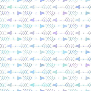 Abstract geometric pattern with arrows and lines on a pastel background