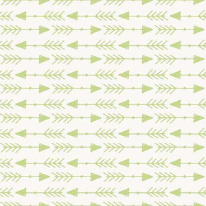 Green and white geometric triangle and spruce pattern