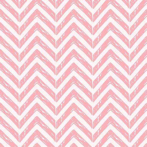 Pink and white chevron pattern with textured appearance