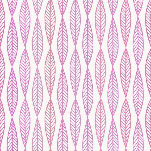 Seamless leaf pattern in shades of pink and grey