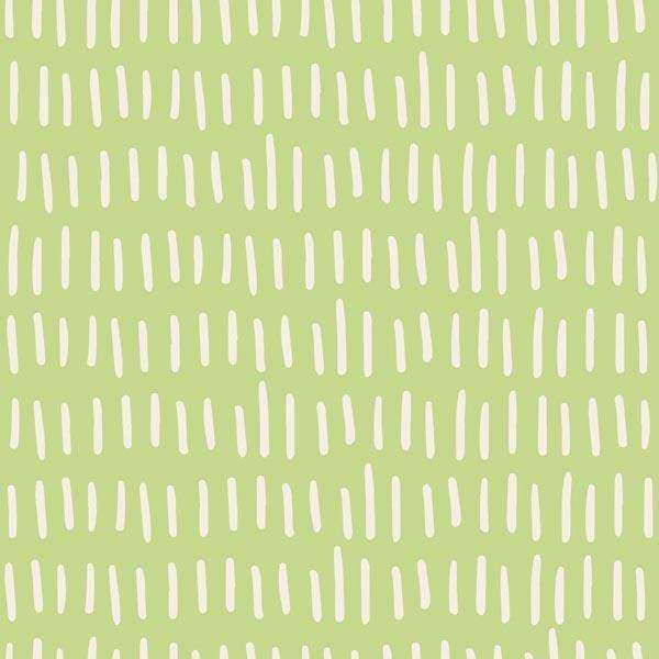 Abstract white strokes on a sage green background