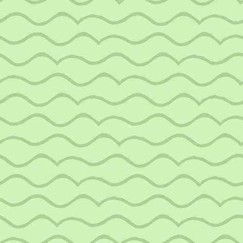 Seamless soft green wavy pattern