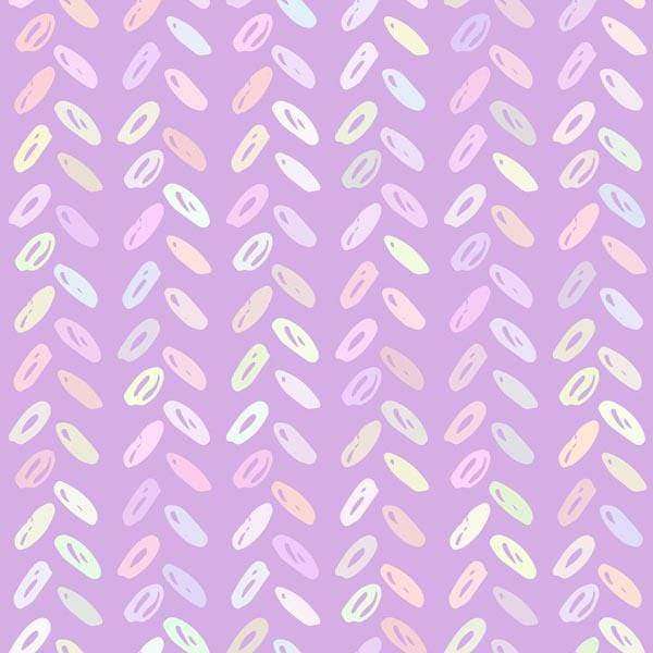 Assorted pastel ballet slippers pattern on a lilac background