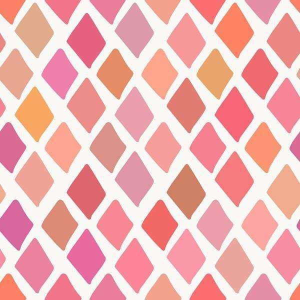 Geometric pattern with diamond shapes in warm shades