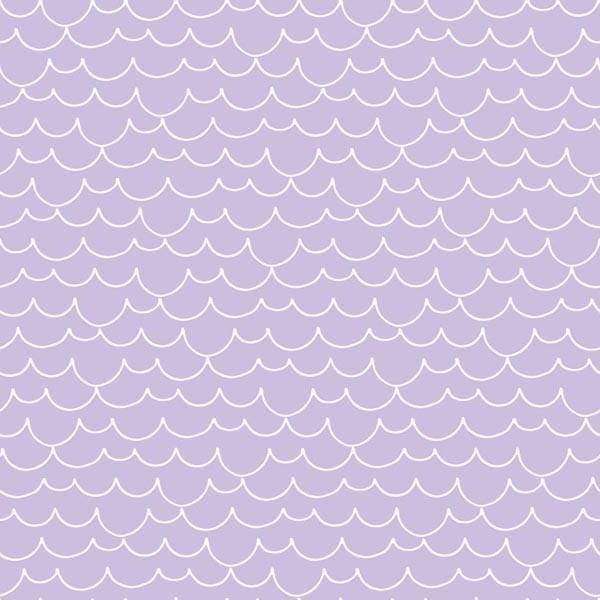 Seamless scalloped pattern in shades of purple