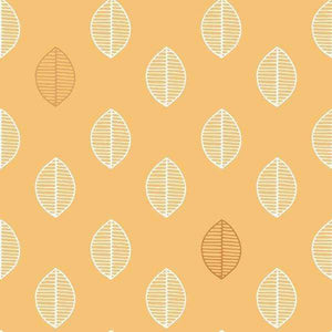 Seamless leaf pattern in autumn colors