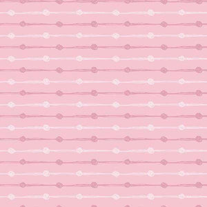 Seamless pink pattern with white bowtie and dot accents