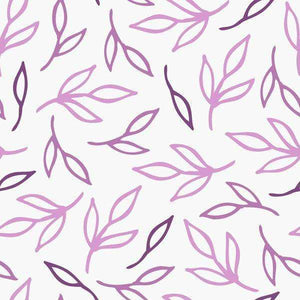 Elegant pattern with lavender leaves on a pale background