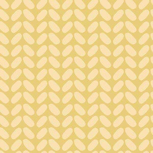 Seamless pattern of stylized yellow petals on a beige background
