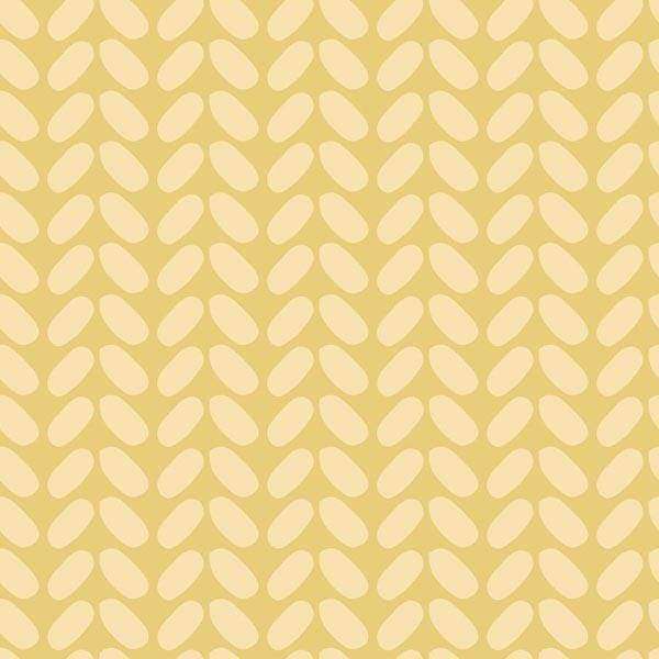 Seamless pattern of stylized yellow petals on a beige background