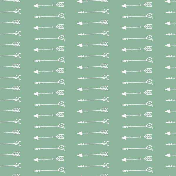 Repeating arrow pattern on a green background