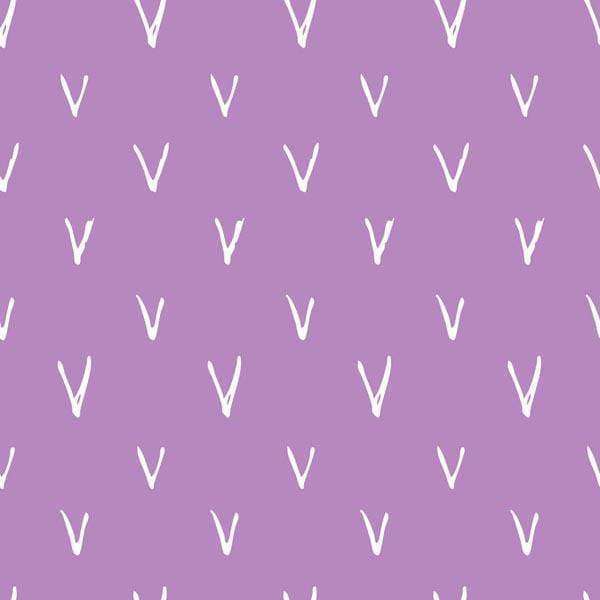 Seamless lavender background with white chevron pattern