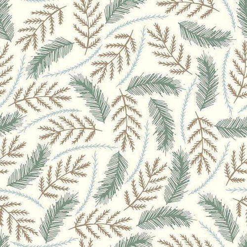 Vintage botanical fern pattern