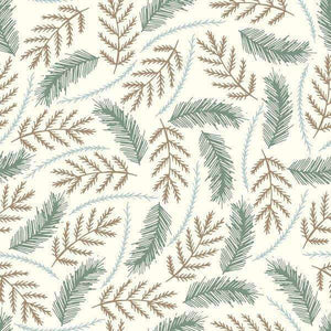 Vintage botanical fern pattern