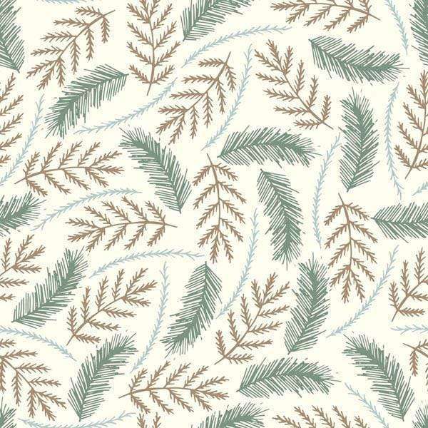 Vintage botanical fern pattern