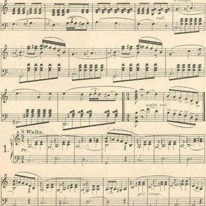 Antique sheet music pattern