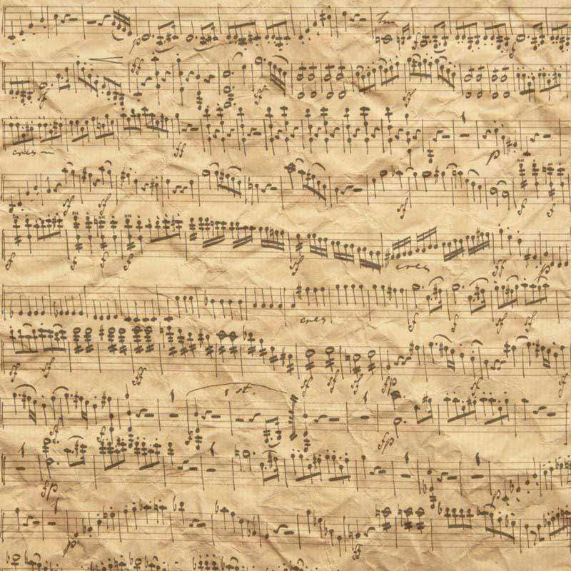 Old-fashioned musical score on parchment