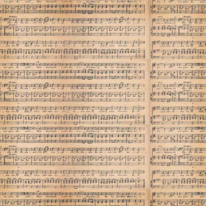 Antique musical score pattern