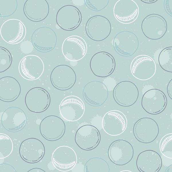 Abstract pattern with soft blue circles on a textured grey background