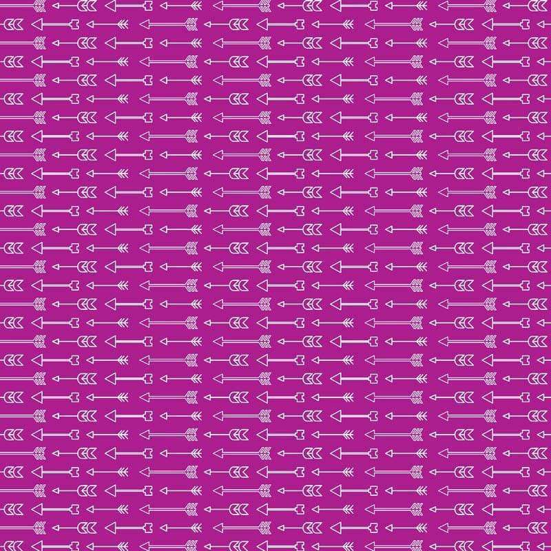 Geometric arrow pattern on a purple background