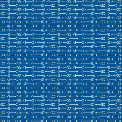 Navy blue square pattern with white nautical symbols