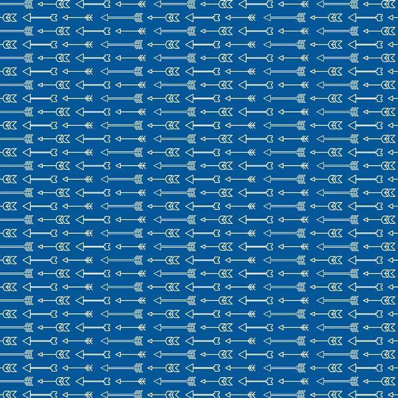 Navy blue square pattern with white nautical symbols