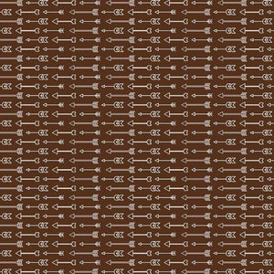 Brown background with white arrow fletching pattern