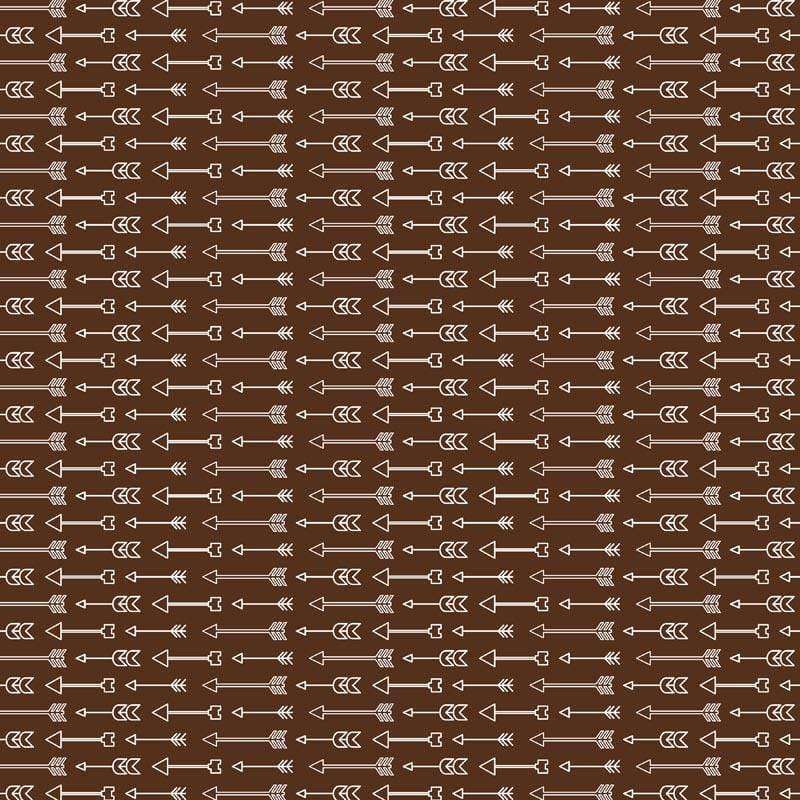 Brown background with white arrow fletching pattern