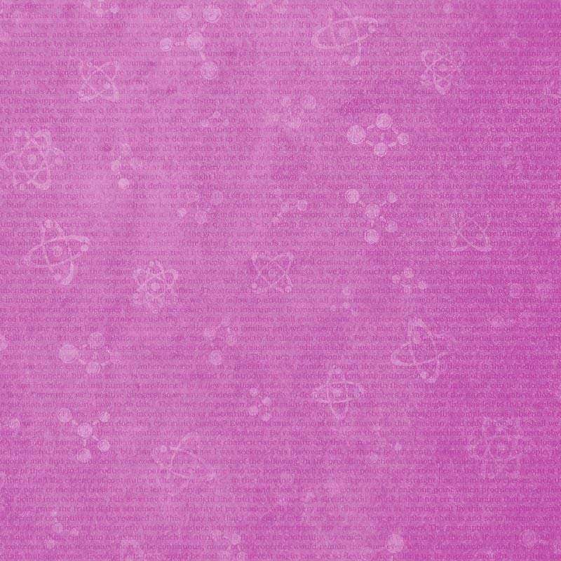 A subtle floral pattern on a textured pink background