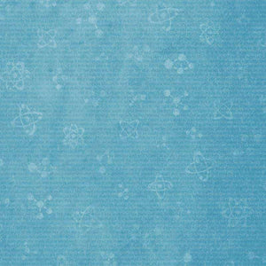 Subtle white floral patterns on a textured aqua blue background