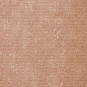 Subtle floral outline pattern on a textured linen background