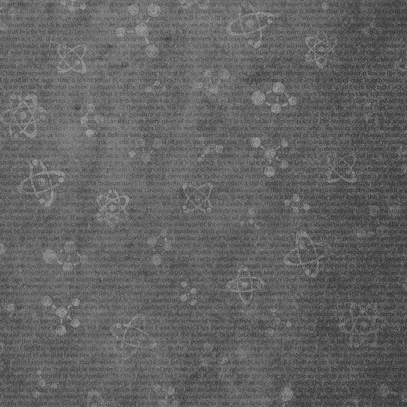 Grey abstract pattern with text and circles