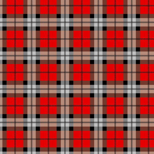 Traditional tartan plaid pattern with a modern autumn color palette