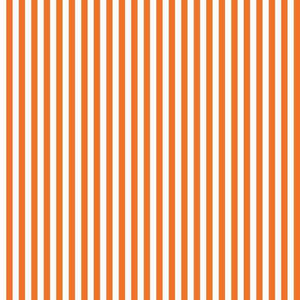 Vertical striped pattern in orange and cream