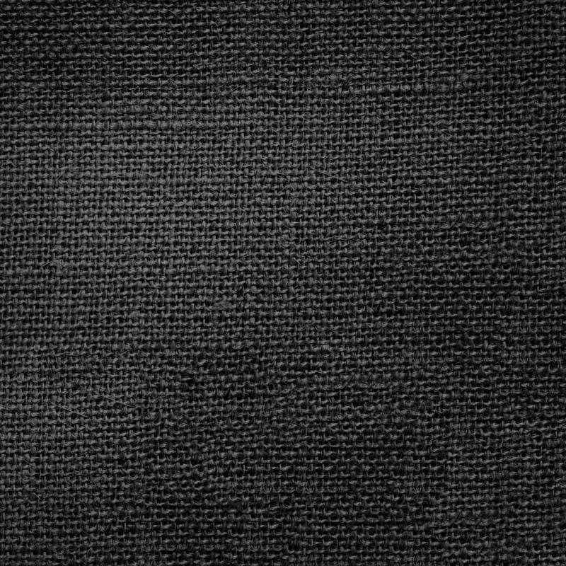 Close-up of a charcoal grey woven fabric texture