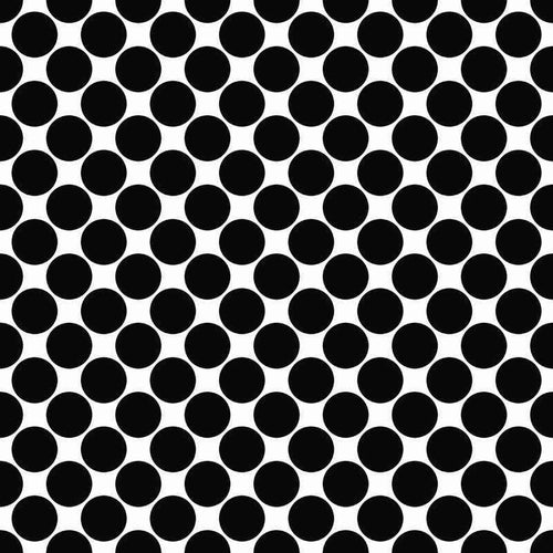 Black and white polka dot pattern