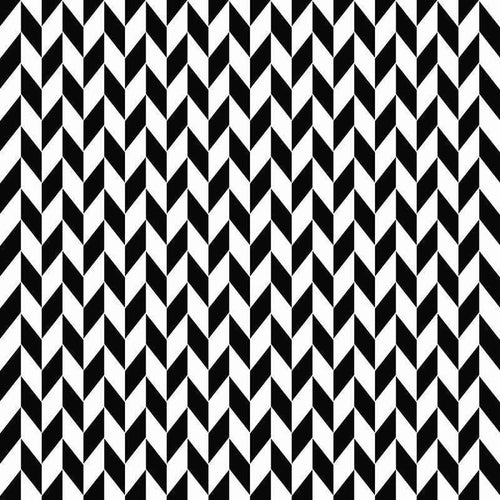 Black and white herringbone pattern