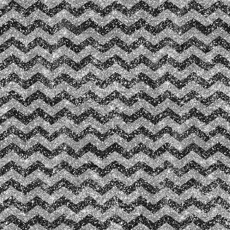 Black and white glittery chevron pattern