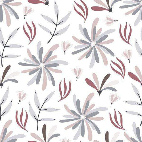 Abstract floral pattern with soft pastel colors