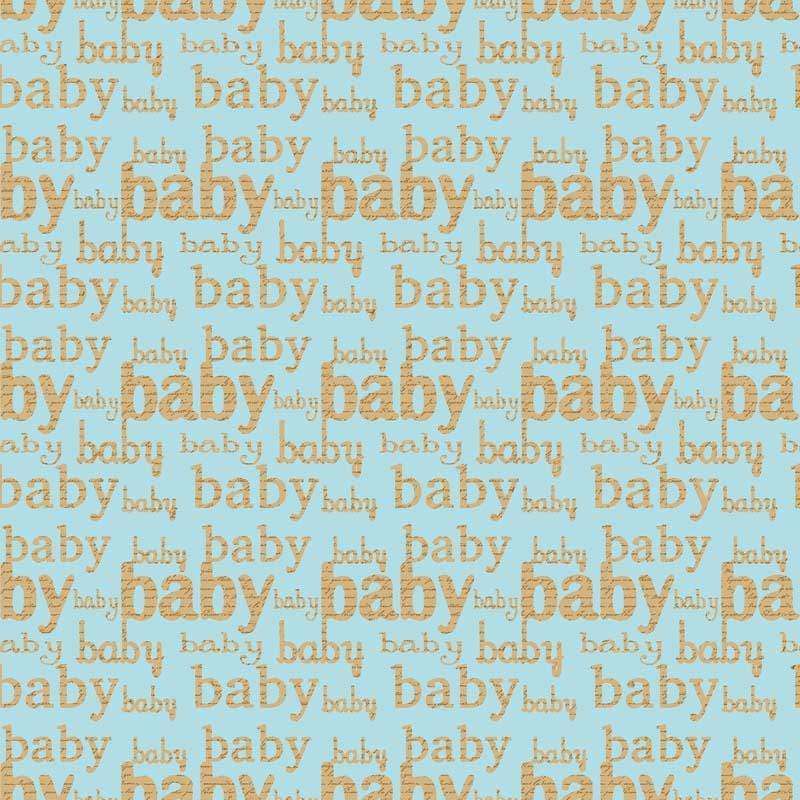 Repeated 'baby' word pattern in pastel tones