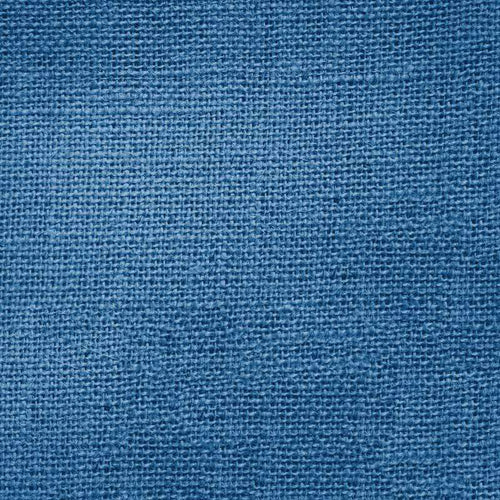 Close-up of a blue woven fabric texture