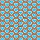 Blue Hearts on Brown - Pattern Vinyl and HTV