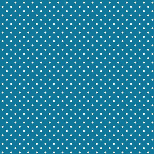 Teal background with uniform white polka dots