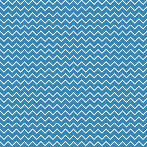 Continuous zigzag pattern in blue and white