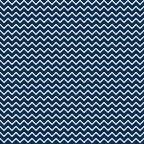 Navy blue and white zigzag pattern