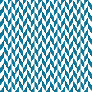 Turquoise and white zigzag striped pattern