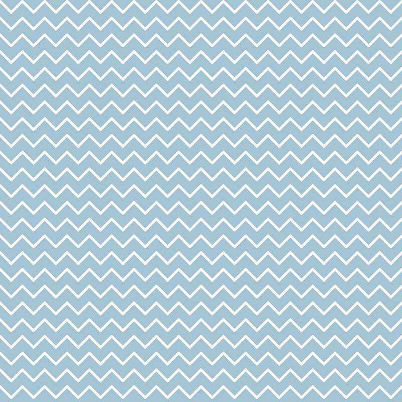 Repetitive blue chevron pattern on a pale backdrop