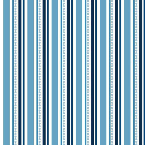 Striped pattern with varying shades of blue and dotted details