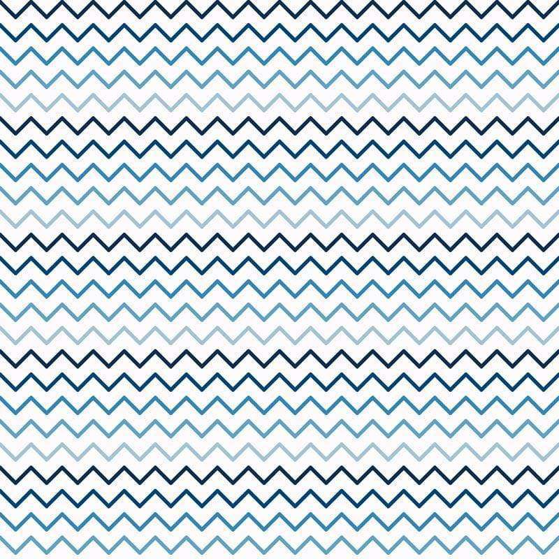 Alternating blue and white zigzag pattern