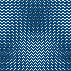 Navy blue and white zigzag chevron pattern